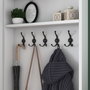 Hanah Home Perchero Blanco con Estante Ajustable
